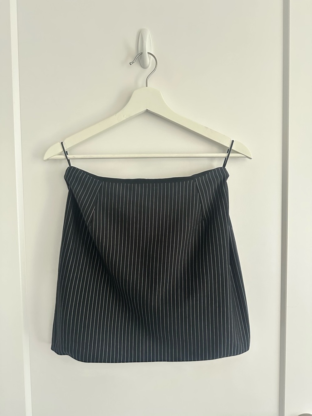 VENUS Black Pinstripe Mini Skirt